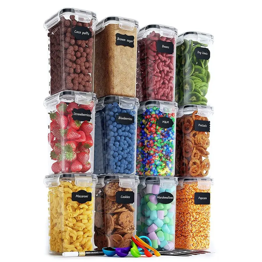 

Food Storage Containers with Lids for Kitchen amp Pantry Organization Set of 12 2L Each Must Haves for Flour, Sugar amp Dry Food