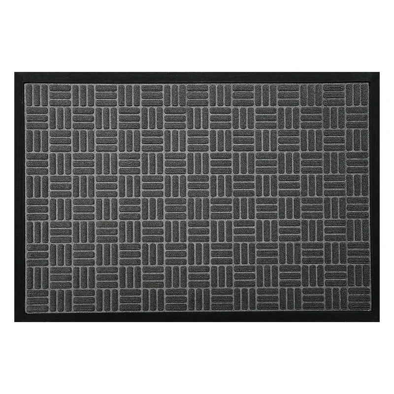 3D Coir Embossed Polypropylene Doormats Front Door Mat Rubber Backing Non Slip Door Mats Absorbent Resist Dirt Entrance Out Mat