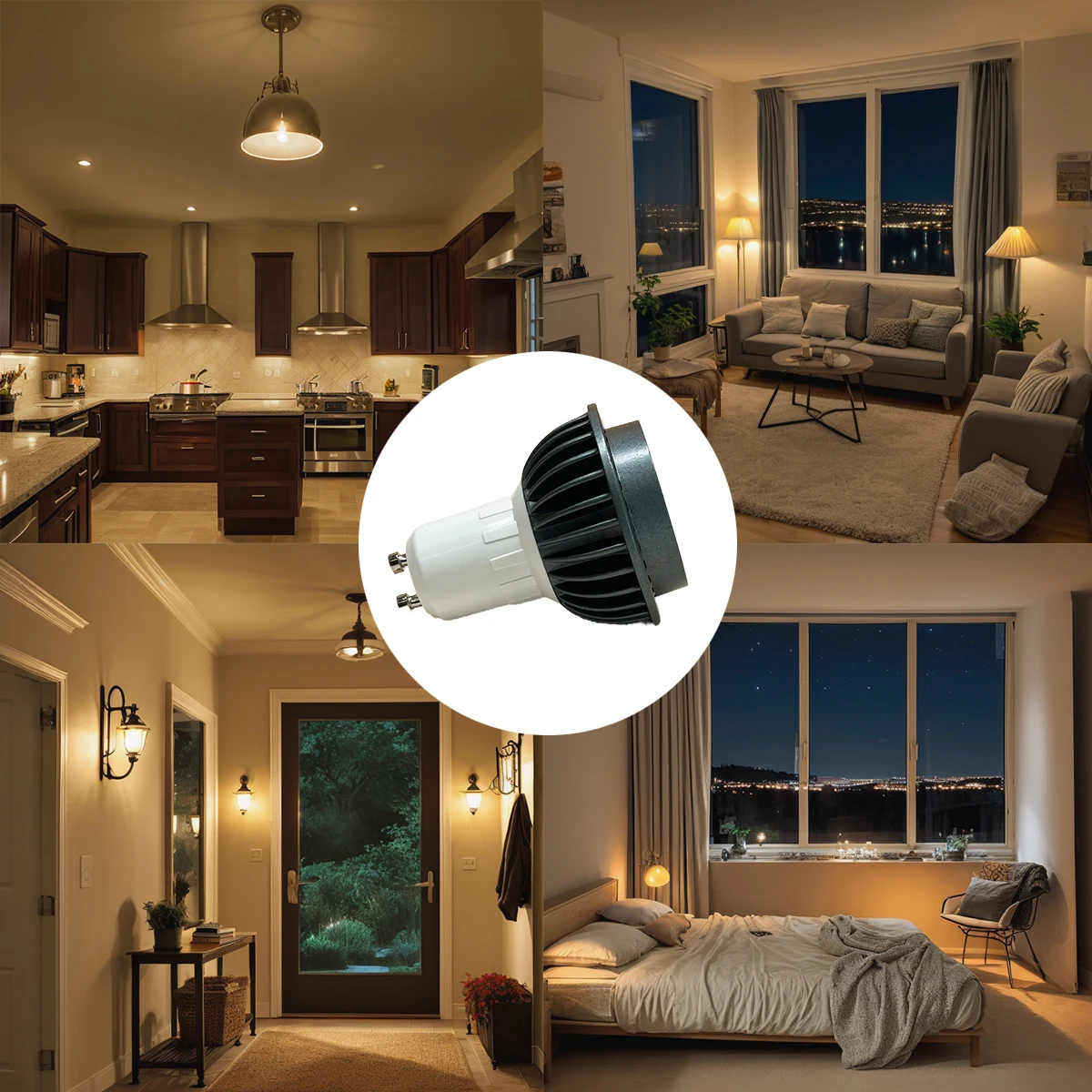 Приглушаемая галогенная лампа GU10 MR16 GU5.3 E27 E14, 12 В, 24 В, 9 Вт, лм