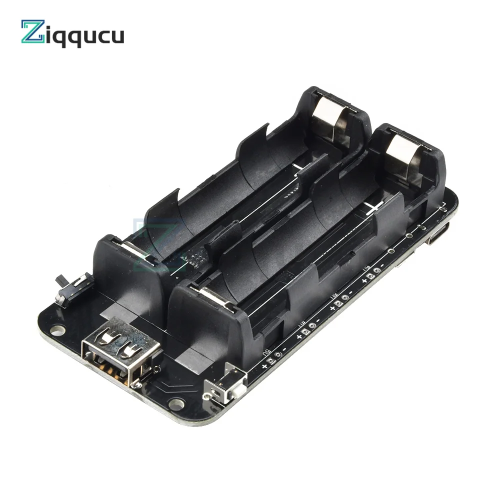 ESP8266 ESP32 ESP32S WeMos 2x18650 Batteries Charger Shield V8 5V 2.2A Micro USB/Type-C Output for Arduino Power Bank