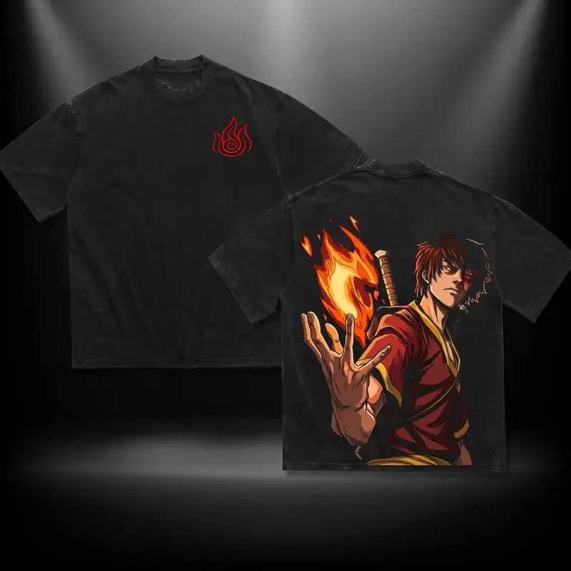 Anime Avatar The Last Airbender TophBeifong Graphic T Shirt Men Women Casual Oversized Tshirt Washed Cotton Tee Harajuku T-shirt