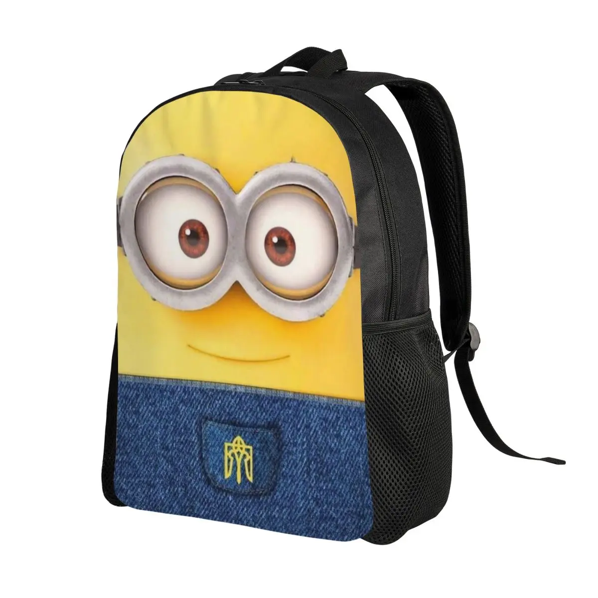 Рюкзак для ноутбука M-Miniones на заказ, женский и мужской повседневный рюкзак для школьников, сумка с забавным узором