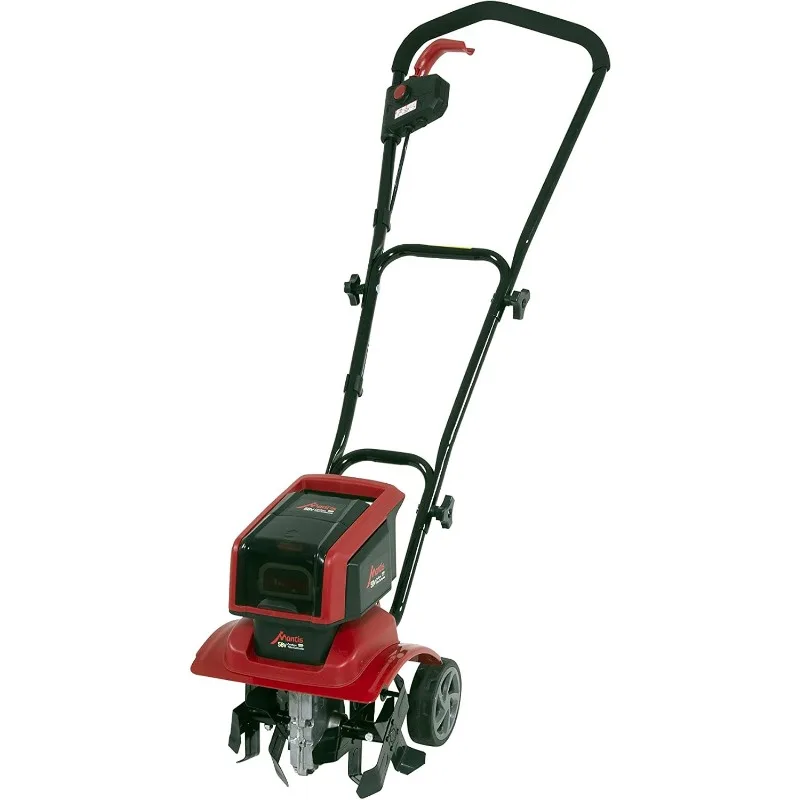 

Mantis 3558 Cordless Tiller/Cultivator 58V 2.5 Ah Battery 300 RMP Max Powered Tilling 8" Depth By 12" Wide Compact Lightweight