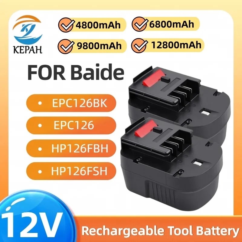 

New 12V 12.8mah Rechargeable Tool Battery for baide A12 A12ex Fsb12 Fs120b A1712 Hp12k HP12 Lithium Ion Replacement Dri