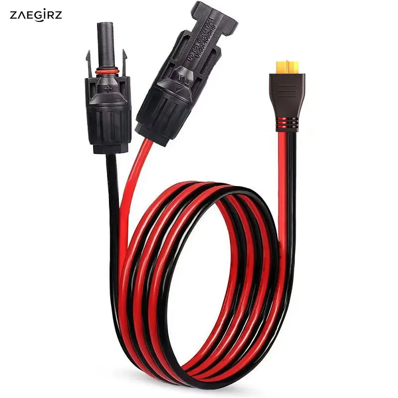 200W(最大) ALLPOWERS R600 R1500 R2500 VOLIX P300 ポータブル電源ソーラージェネレーター用ソーラーパネル-XT60延長ケーブル