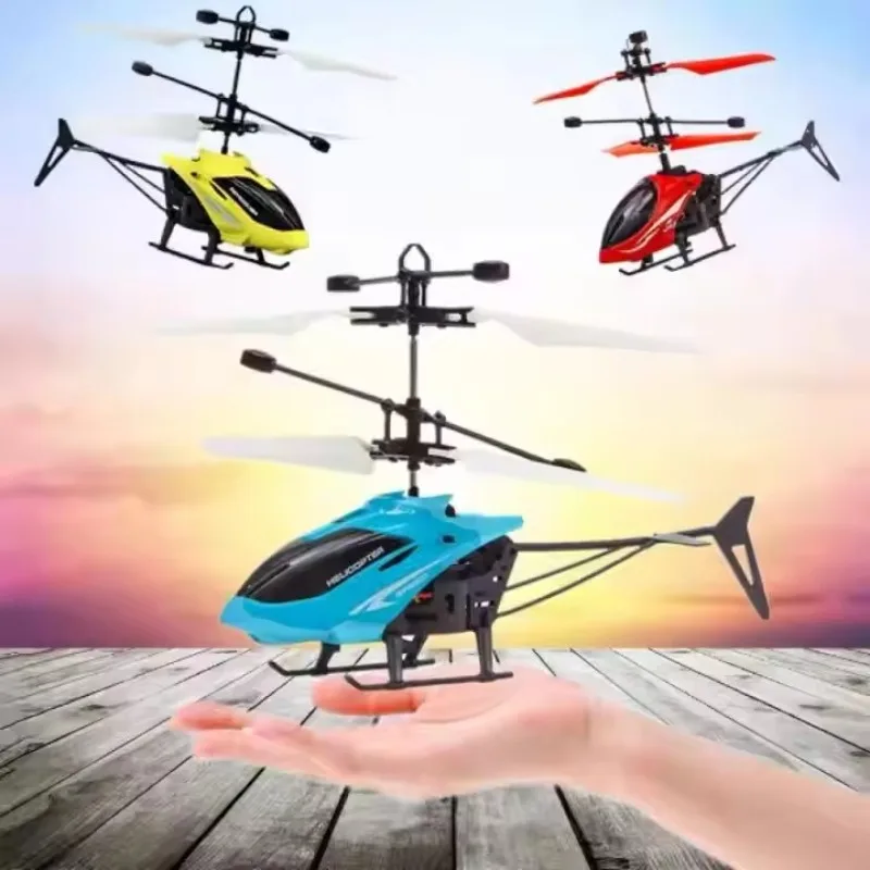 Helicóptero de inducción que flota seguro sin Control remoto, juguetes resistentes a caídas, helicópteros recargables, juguetes de drones, regalos para niños