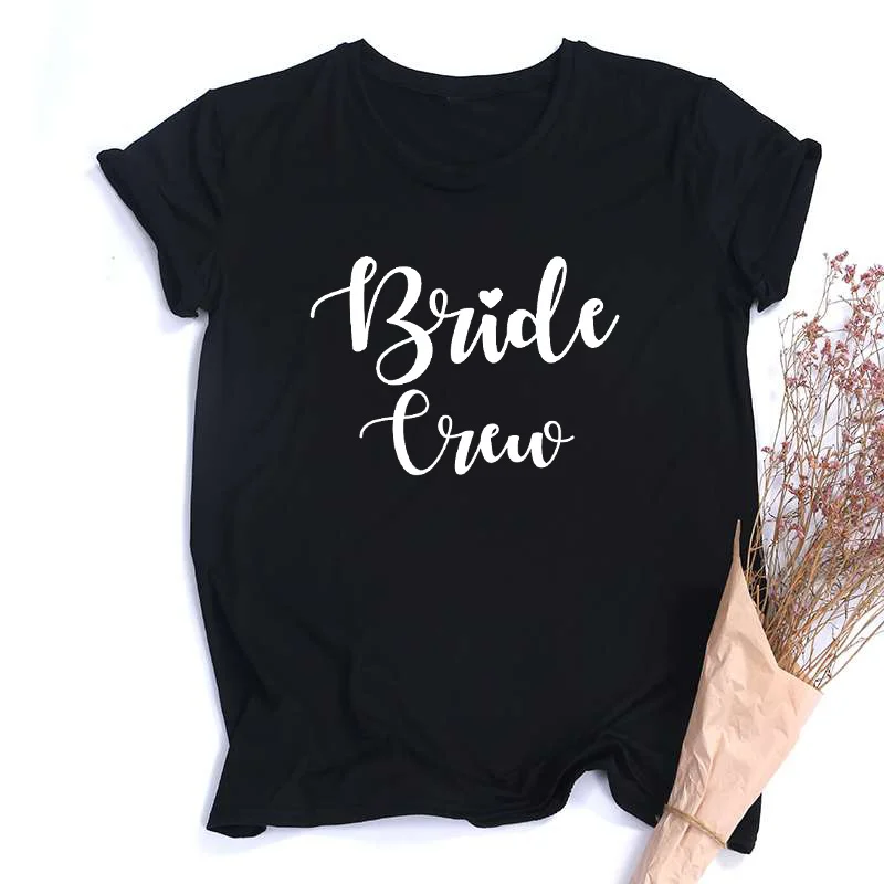 Bachelorette shirts Team Bride Bridesmaid matching T-shirts Bridal Party tops EVJF tshirt for bride team bridal shower gifts