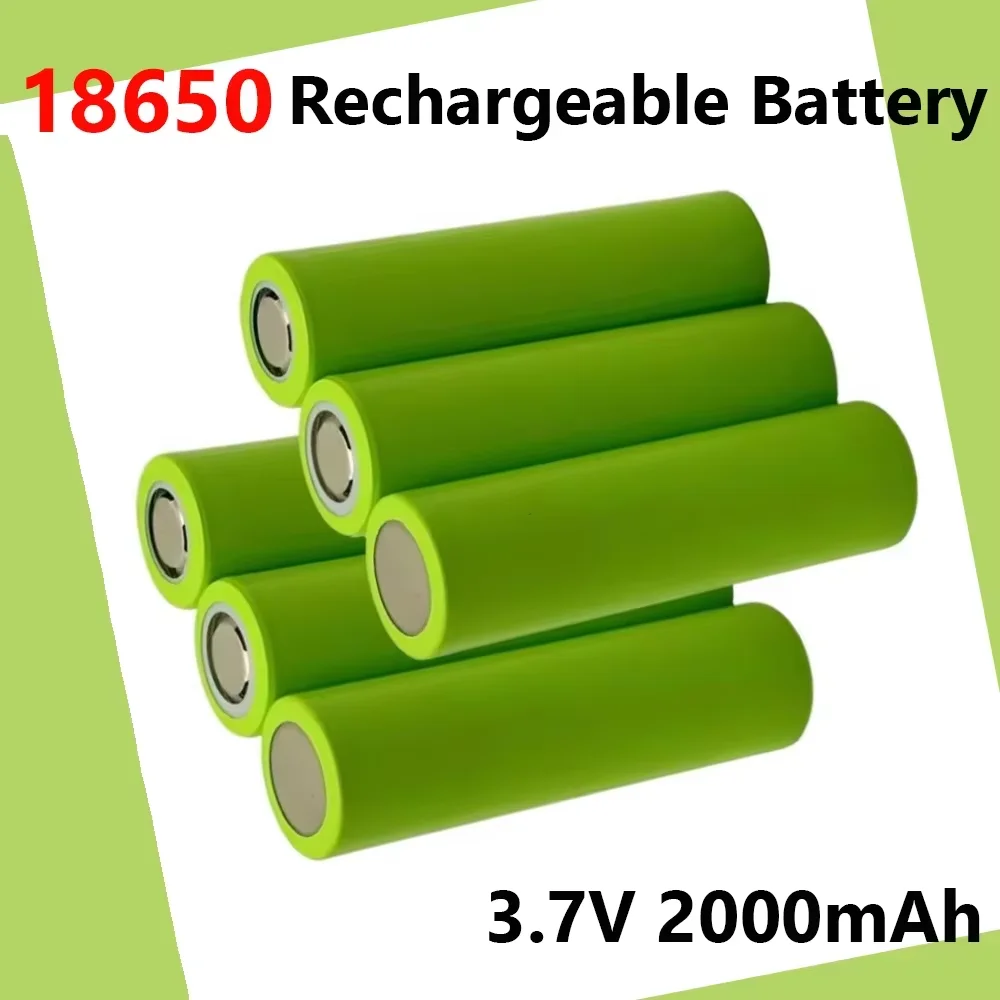 

Original 3.7V 2000mAh lithium-ion Battery 18650 For Flashlight, wireless Speaker Solar light Battery Pack