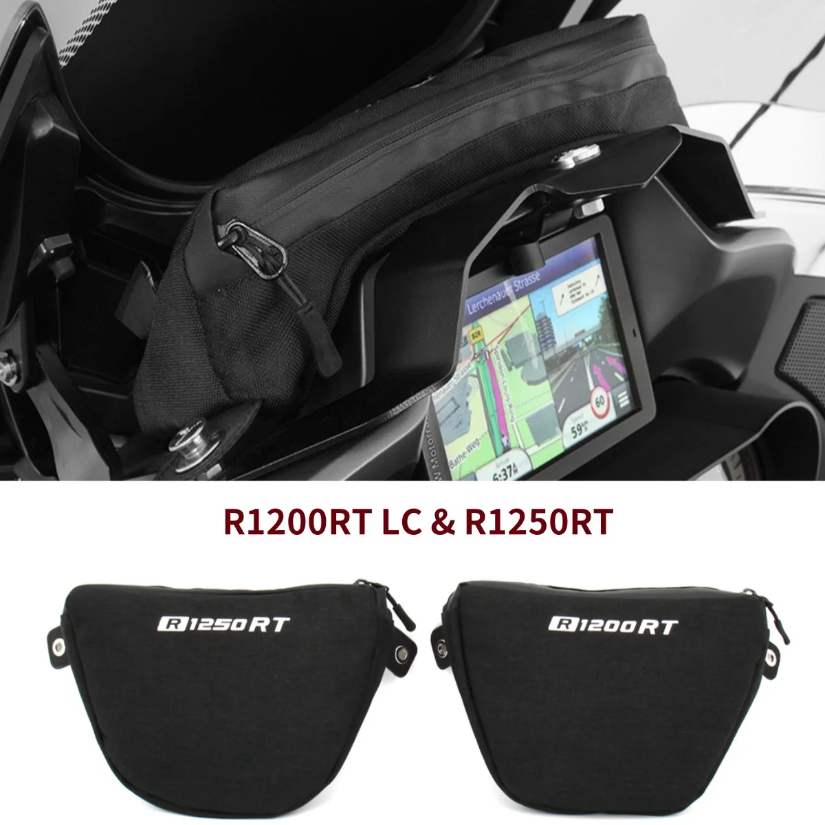 

OTILLI Motorcycle Waterproof Accessory Bag For BMW R1250RT R 1250 RT R1200RT R 1200 RT Hiking Travel Storage Bags Handlebar Pack
