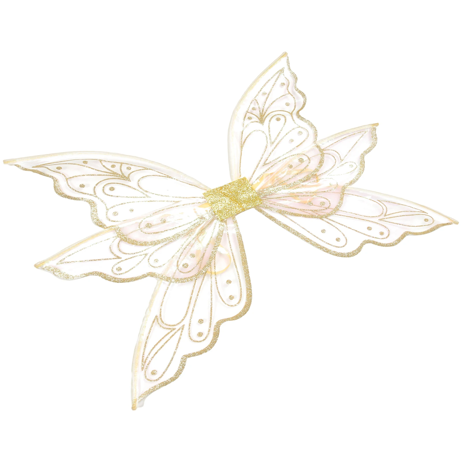 

Fairy Wings Kids Adults Costume Party Props Small Gold Glitter Butterfly Comfortable Yarn Material Photos Play Birthdays Cosplay