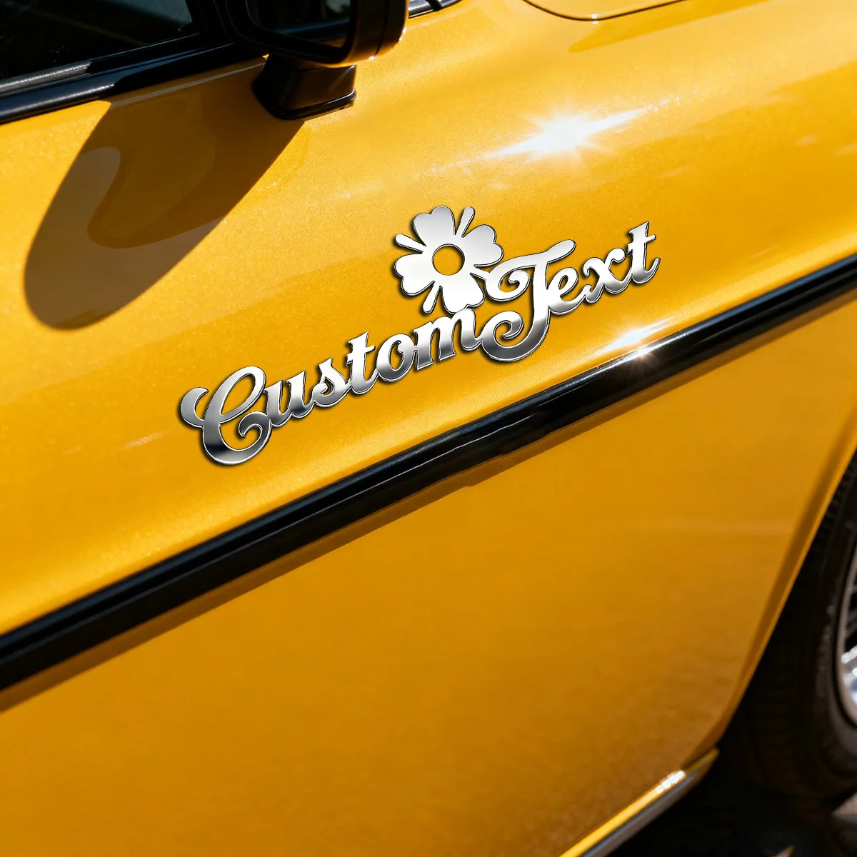 

1PC 3D Lucky Four Leaf Clover Flower Custom Car Stickers Auto Moto Decoration Sticker Decal Motorcycle Car Styling Accessories