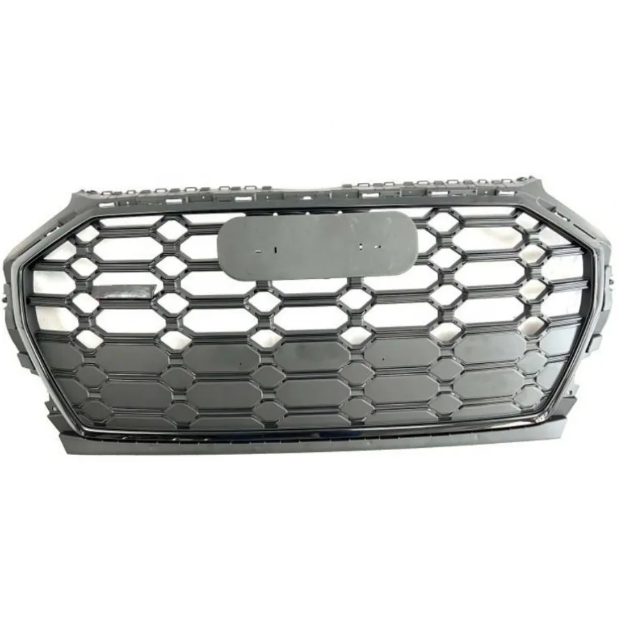 For RSQ5 Style Front Sports Hexagonal Mesh Honeycomb Cover Black Grill for  Q5/SQ5 2021-2022 Auto Parts For SQ5 Style