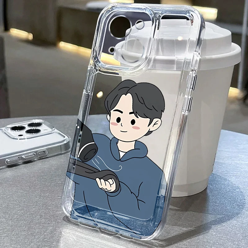 حافظة هاتف لهاتف Honor Y9 Prime 2019 X8b X9b X9a X7b 90 Lite غطاء شفاف مضحك لطيف للزوجين