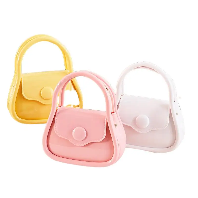 Fashion Jelly Bags Female Shoulder Bags Crossbody Bags Solid Color Small Fresh Durable Dirt Easy Wash Leisure Women Square Bag