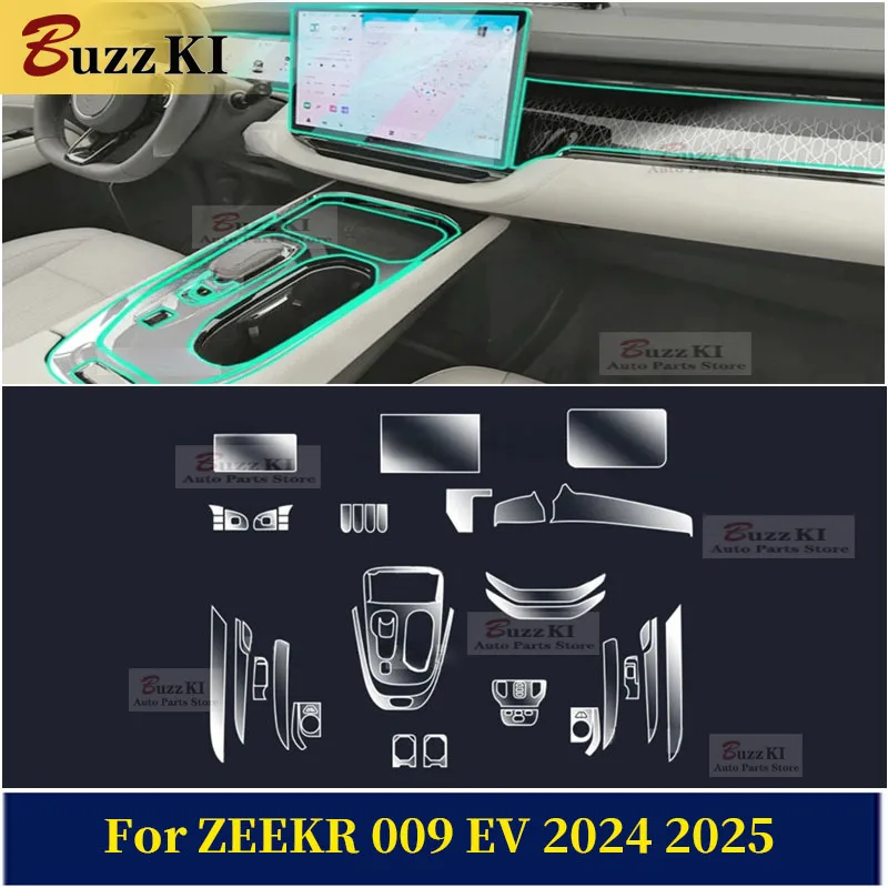 

Защитная пленка из ТПУ для приборной панели и селектора КПП ZEEKR 009 EV 2024-2025, предварительно вырезанная, для ремонта салона автомобиля, антицарапийная наклейка