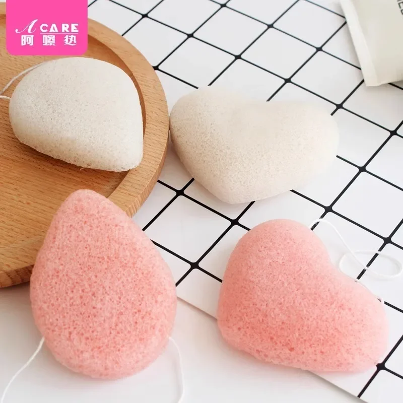 DX01/Face wash sponges/A1PQ9-Easy to Use Konjak Cleaning Sponge Cleansing Cotton Internet Celebrity Thickening Type in S