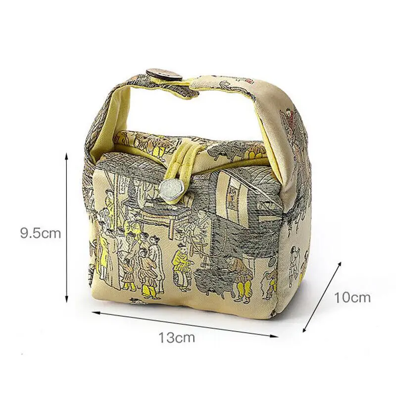 Cotton And Linen Tea Set Cloth Bag Teapot Teacup Folding Storage Bag Portable Travel Tote Organizer Outdoor Accessories 2023