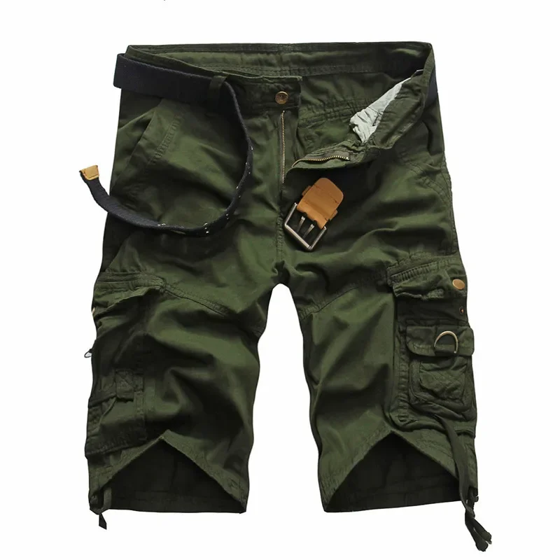 Cool Camouflage Cargo Shorts for Men - Comfortable Cotton Camo Shorts - Brand Clothing - Casual Summer Wear