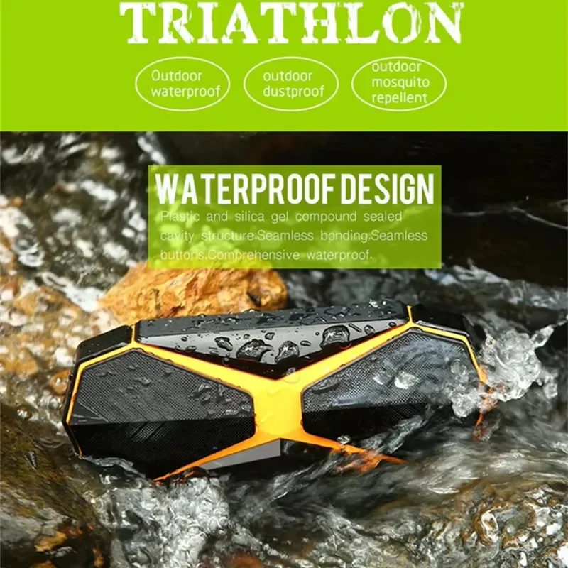 Altavoz BlueTooth impermeable IPX7 para ducha, altavoz de silicona para exteriores, Supergraves, Audio antimosquitos, sonido grande con llamada manos libres