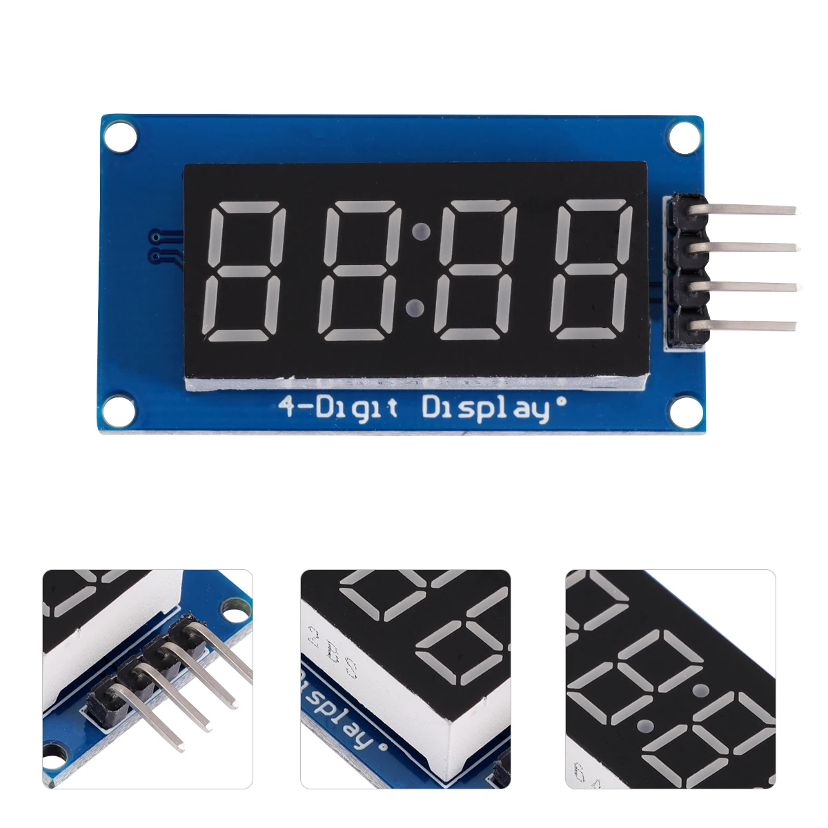 

2pcs 0.36 Inch 4 Red LED Tube Display Module Adjustable Brightness Clock Point Resin Digital Common Anode Driver