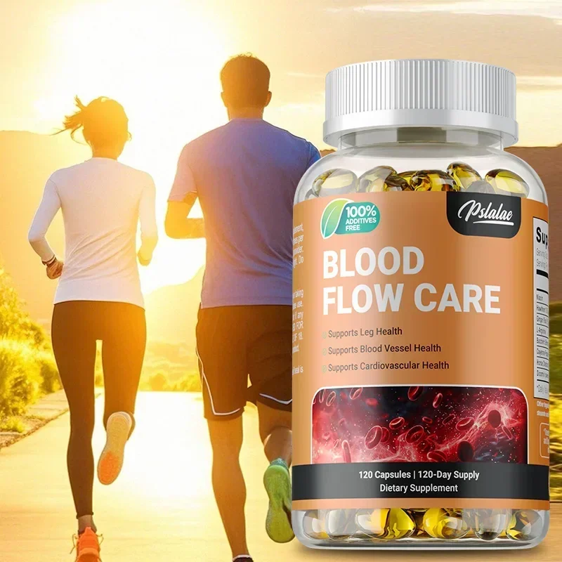 

Blood Flow Care Supplement - Support Heart Health, Promotes Leg Vein, Promotes Blood Circulation - 120 Capsules