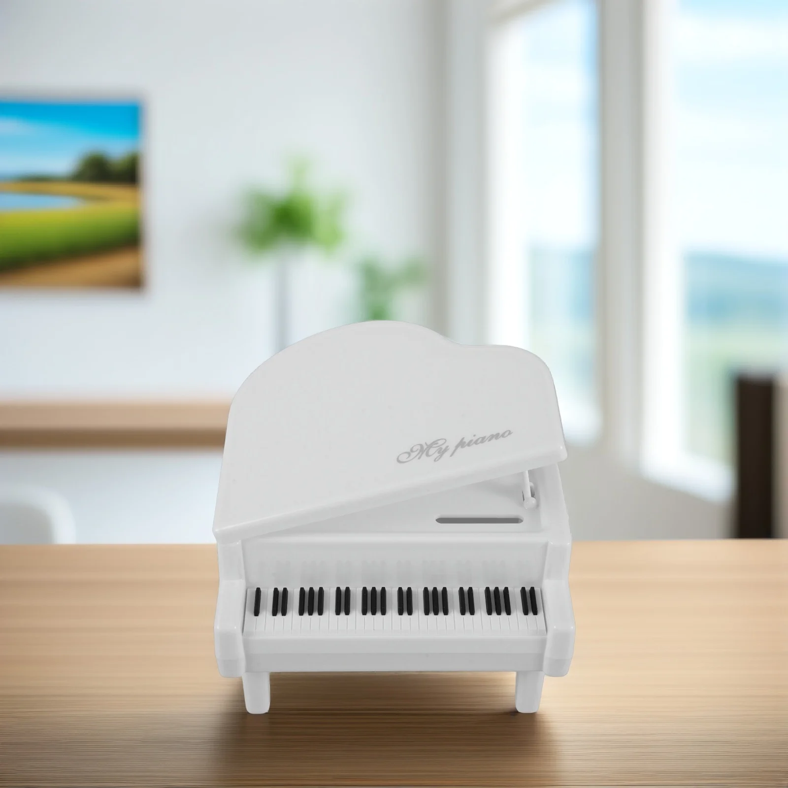 Adorable caja de dinero estilo Piano para niños, divertida caja de ahorro con Interior espacioso, decoración para habitación de niños, mesa, Piano, artesanía en efectivo