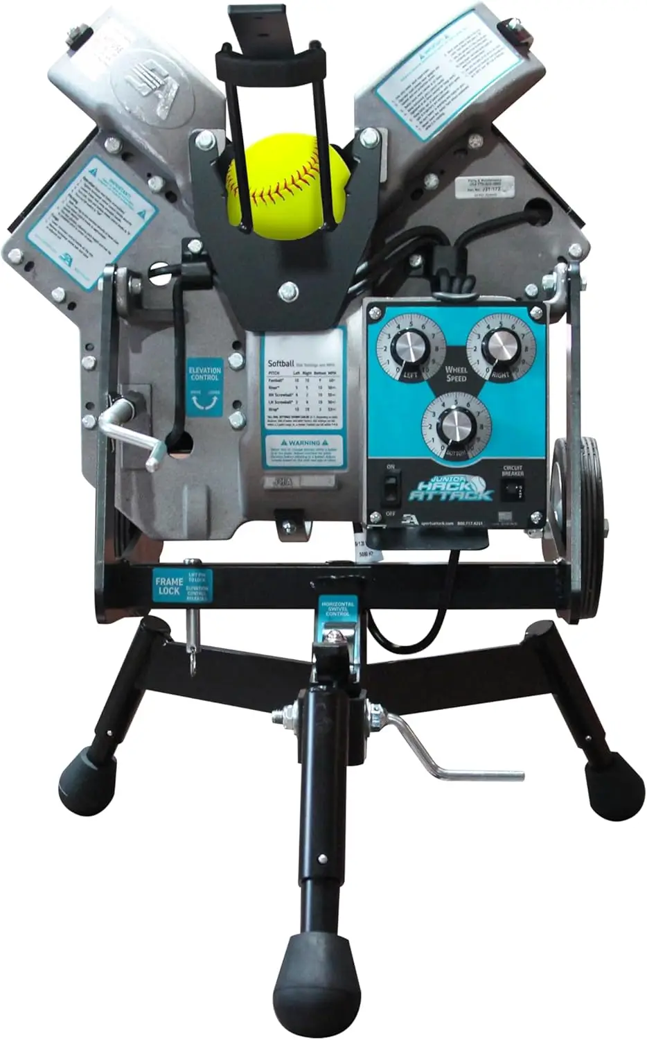 Junior Hack Attack Softbal Pitching Machine van Sports Attack hogesnelheidstrainingsapparatuur