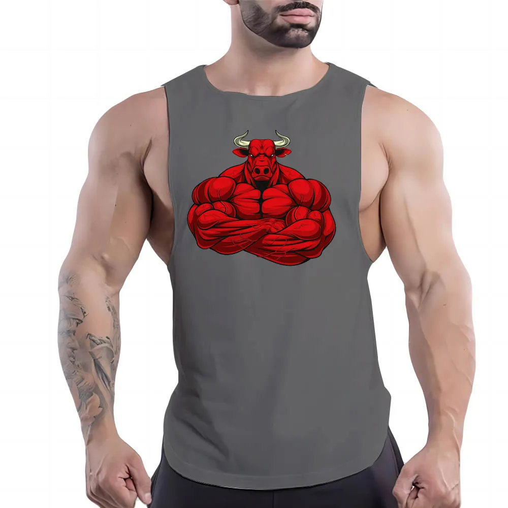 Quick Dry Sleeveless Shirt Basketball Outdoor Fashion Leisure Breathable Four Seasons Y2k Sport Fnaf Gym Clothing Men Tank Top