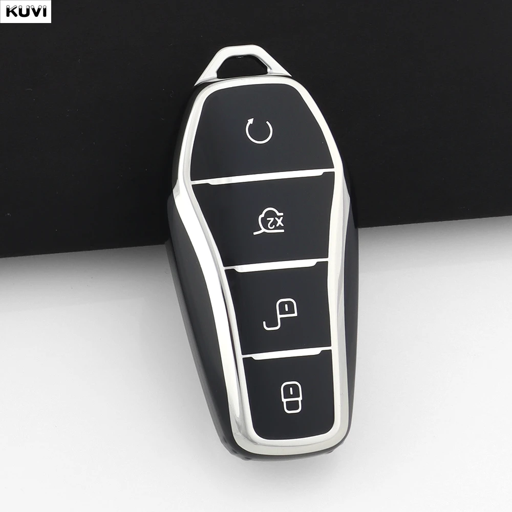 10 Stück/Set TPU Autoschlüssel-Schutzhülle für BYD Song PRO Qin Plusdmi Atto 3 Han EV Max Tang DM Dolphin Zubehör