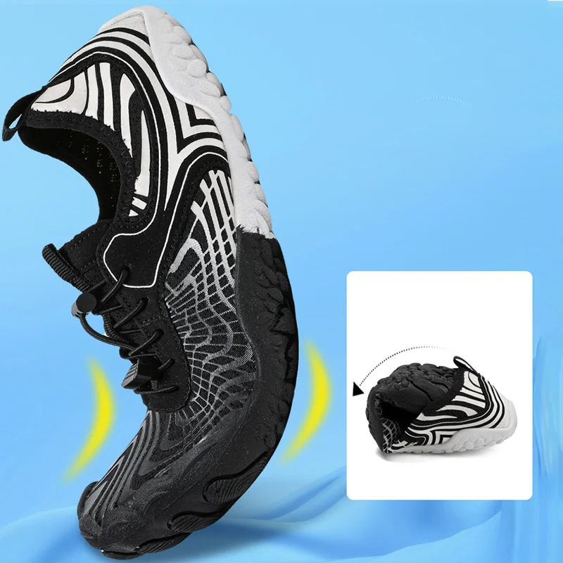 2025 ลื่นน้ําหนักเบา Wading รองเท้า Breathable Aqua คู่ Quick-Drying Beach ว่ายน้ํารองเท้าผ้าใบในร่ม Multi-Functional