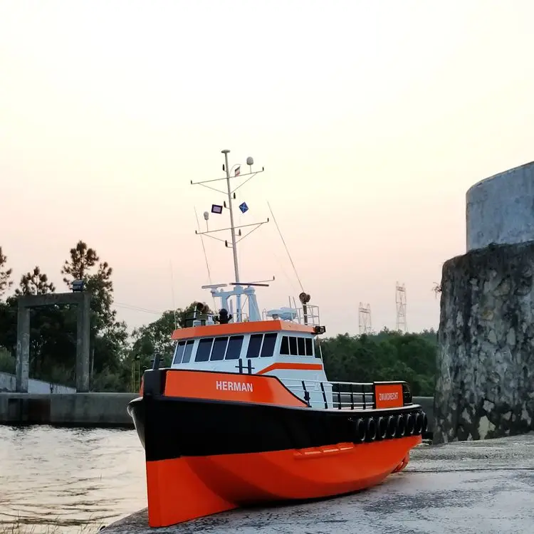 Kit de montaje de modelo de barco de Control remoto, Shoalbuster2308, simulación artesanal, barco de Control remoto multifuncional, juguete para regalo, 1/36