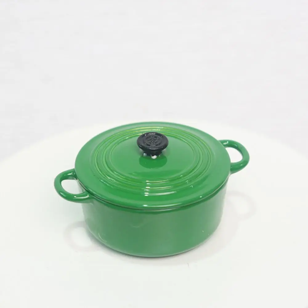 Pretend Play Mini Pot Model Kitchenware Kitchen Utensil Simulation Stockpot Alloy Cooking Ware Cooking Toys