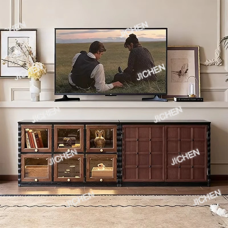 

Custom Vintage Furniture Media Cabinet Bedroom Wooden Sideboard Antique Living Room Hotel Sideboard Combination Floor Cabinet