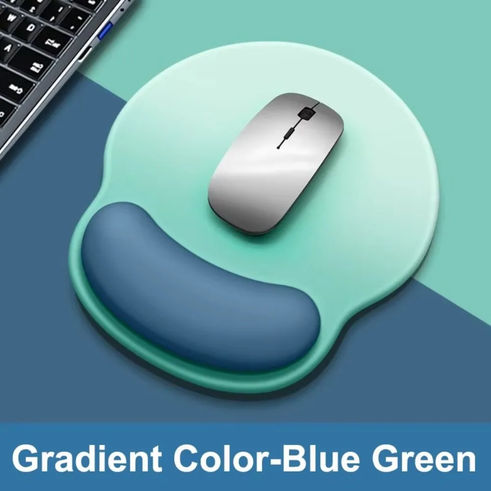 Durable Non-Slip Gradient Mouse Pad Soft Rubber Comfortable Wrist Rest Smooth Surface Desktop Wrist Support Office Use