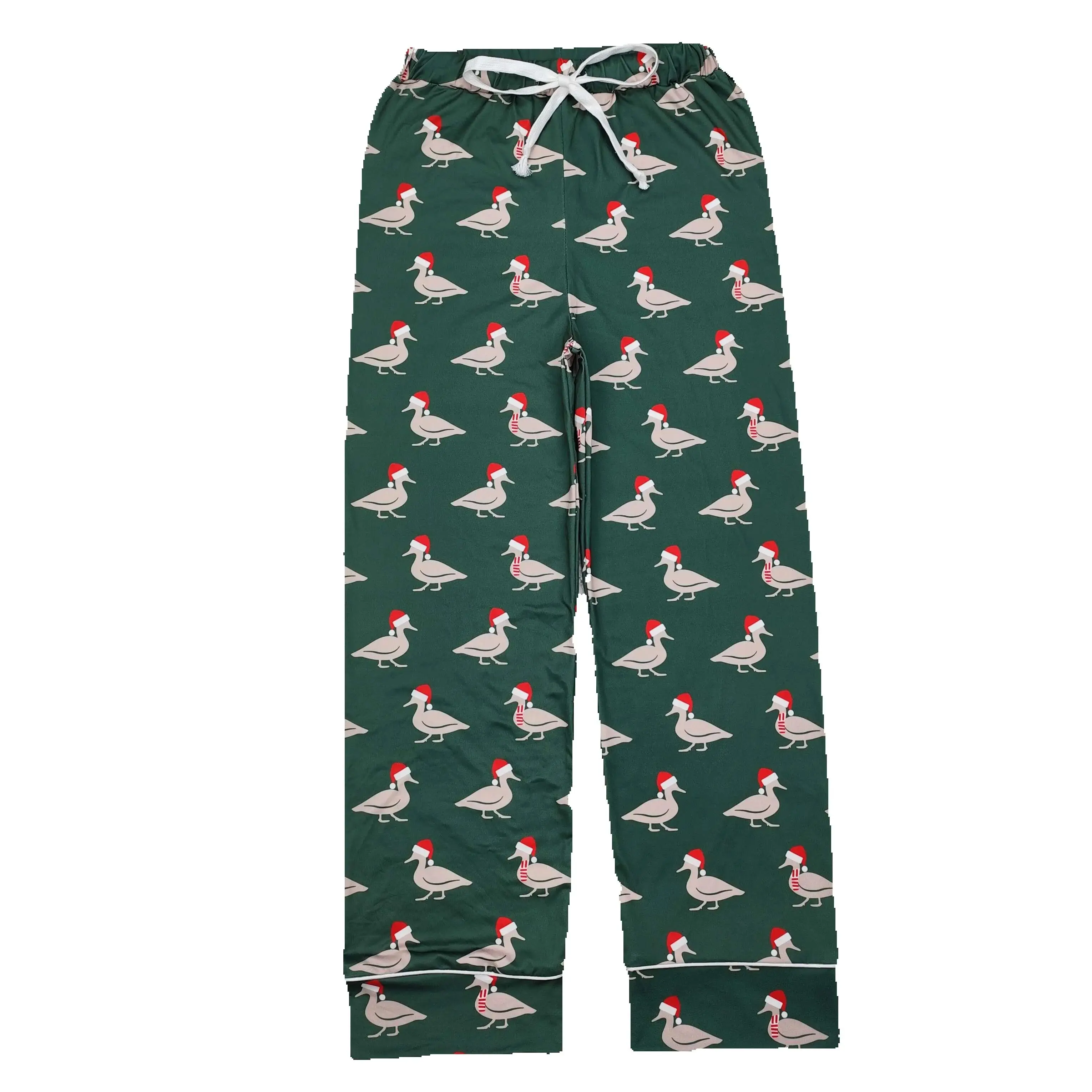 P0636/P0646 Stylish And Good Looking Adult Men Trousers Christmas duck green Print With Adult Men Rts No Moq