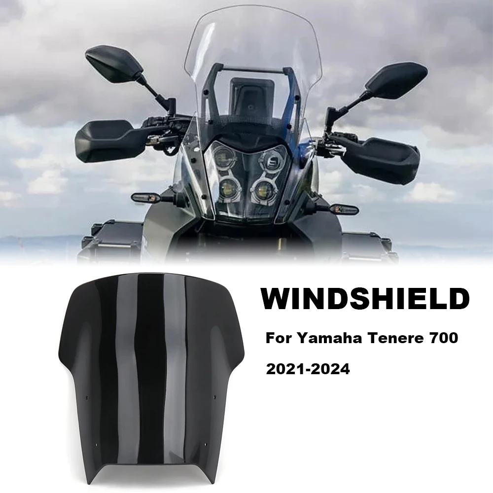 

For YAMAHA TENERE 700 Tenere700 Tenere 700 2021-2024 Motorcycle Sport Windshield Windscreens Wind Deflectors Viser Visor Kit