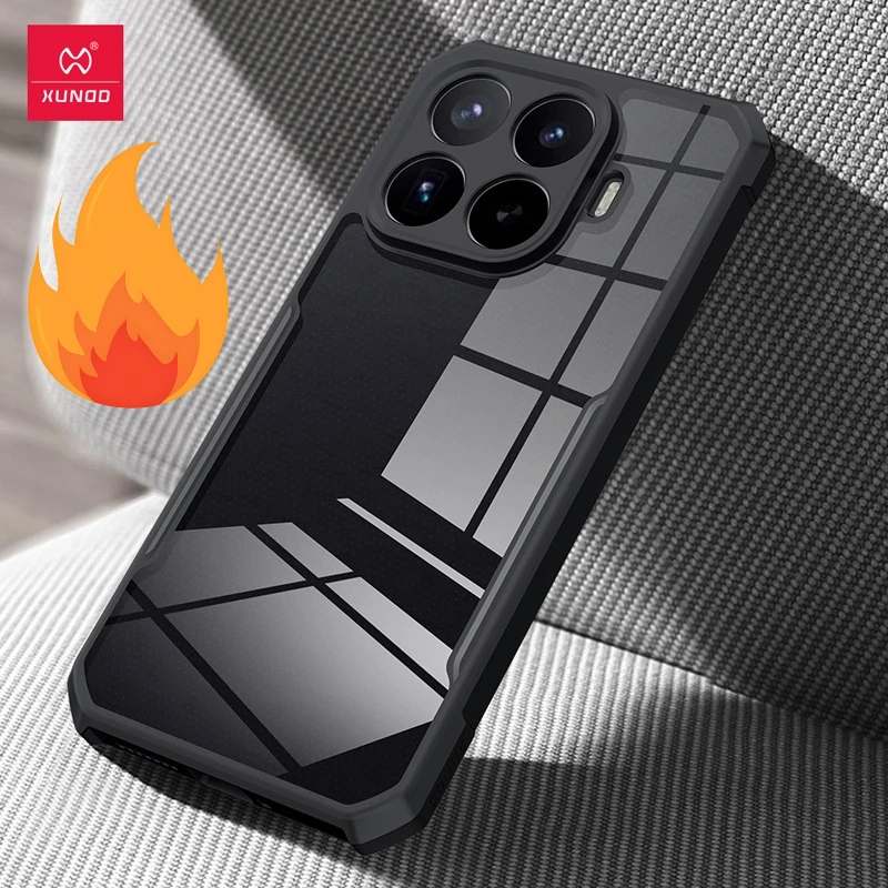 For Xiaomi 17T, 17T Pro Case XUNDD Shockproof Airbags TPU Hard PC Transparent Camera Protection Phone Cover