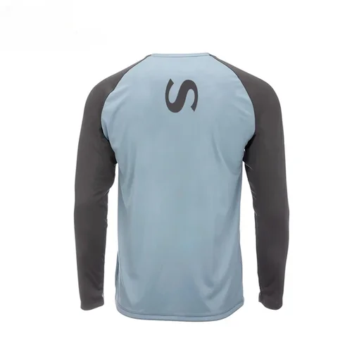 Imagen 1 del producto Ropa de manga larga, camisas de pesca de verano, ropa deportiva de secado rápido, protección solar, Anti-UV, transpirable, pesca