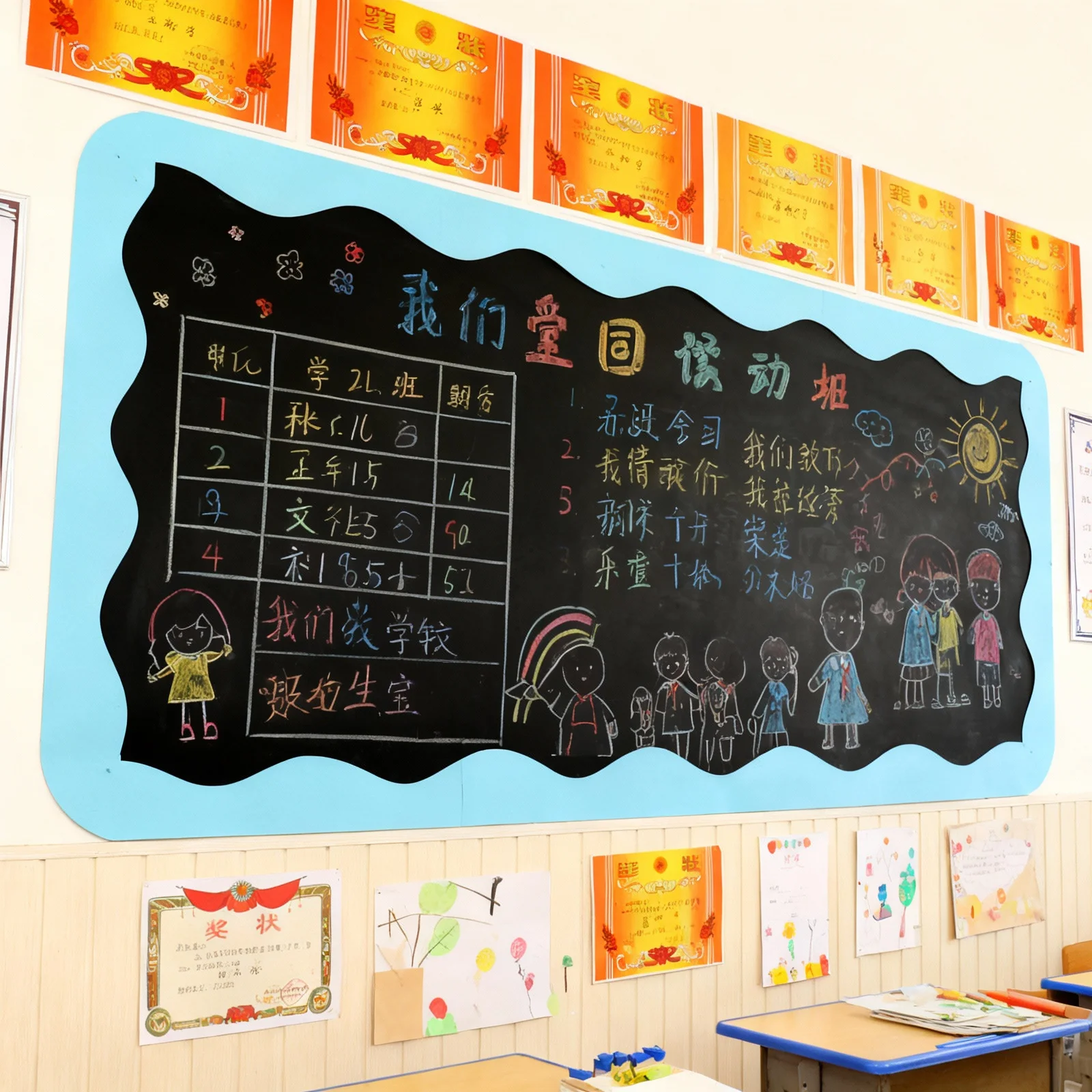 

Scalloped Border Trim 1 Roll Paper Bulletin Board Decor for Classroom Office Walls Lockers Blackboard DIY Decoration Replaceable