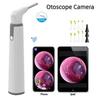 1080P WIFI Visual Otoscope Ear Endoscope Camera Medical Ear Wax Removal Tool for Ears Nose Skin Works with All Phones