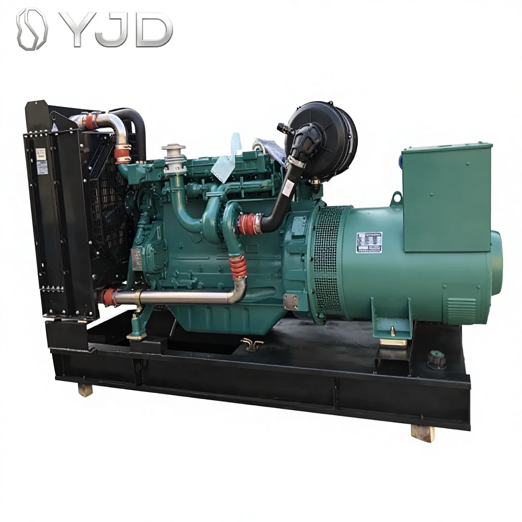 We-iChai 152KW 180KVA Open Frame Auto Start ATS 50/60Hz 1800 RPM Single Phase AC Diesel Generator with Low Oil Protection