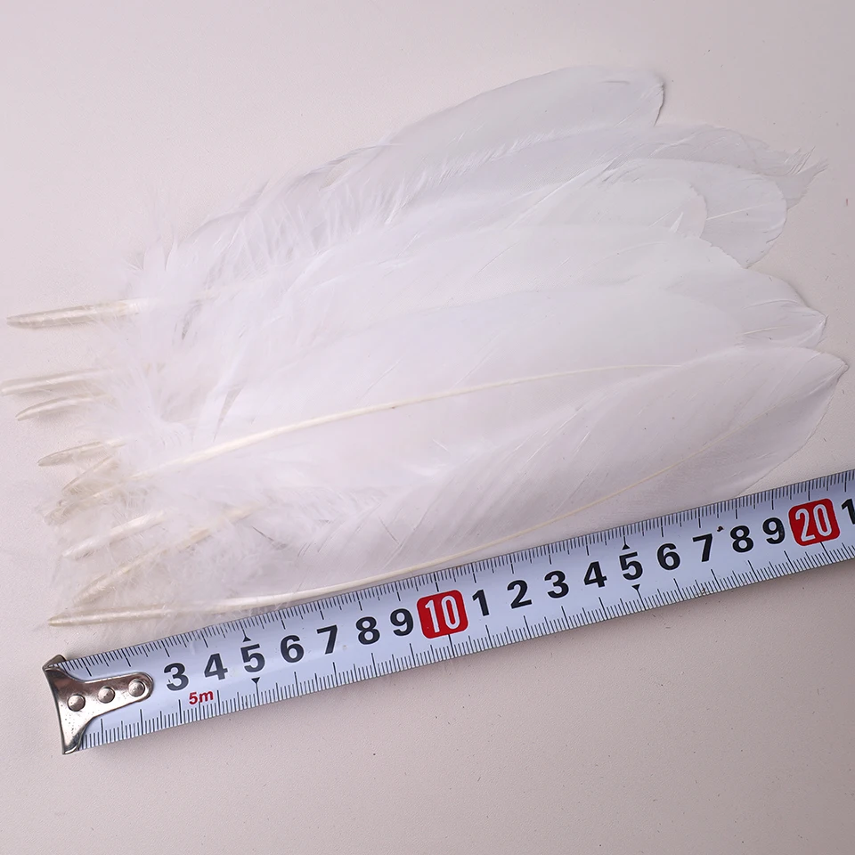 100Pcs Colored Goose Feathers for Decorating Christmas Crafts Dress Jewelry Fringe Accessories 6-8 inch 15-20CM