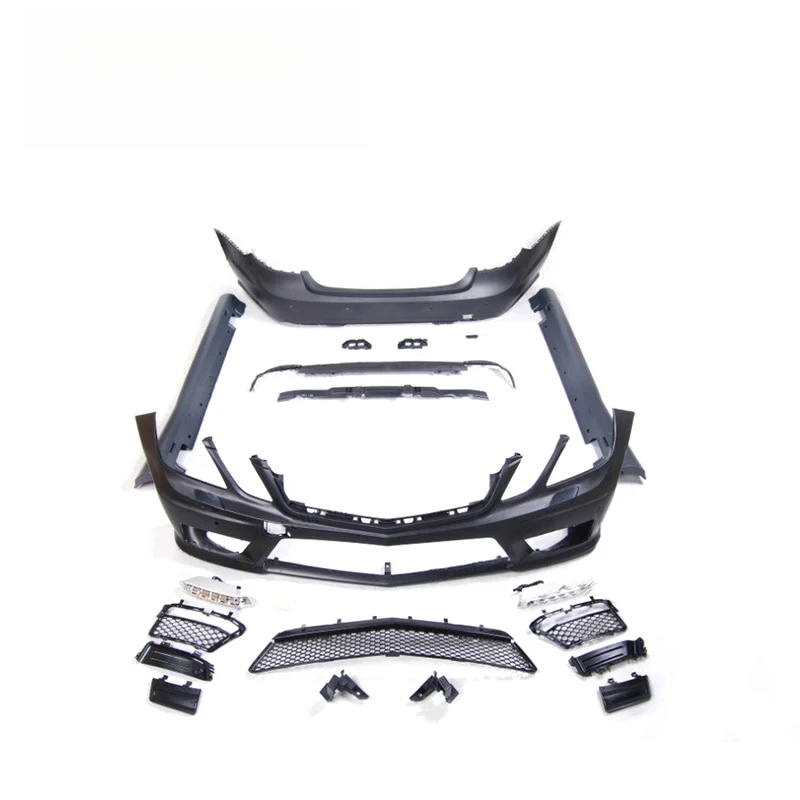 

E CLASS W212 a Style Body Kit Side Skirt E260 E200L to E63 Front Bumper and Rear Diffuser Exhaust Tips PP Material Facelift