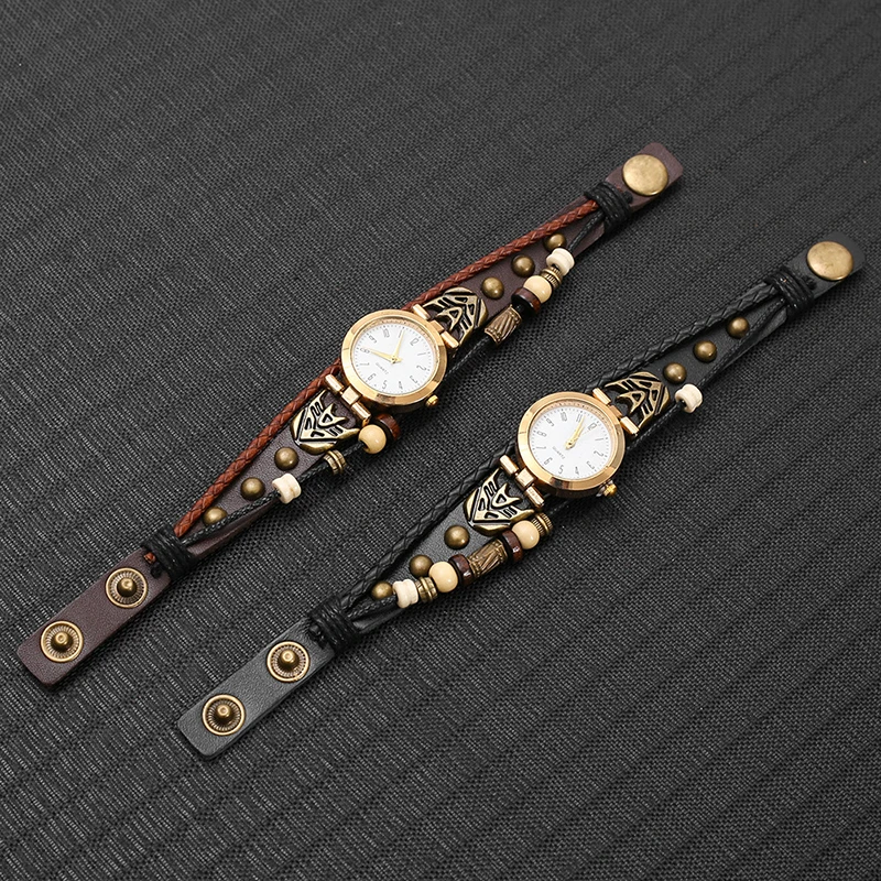 Vintage Leather Quartz Watch H - Women Accessories Pk ulasan dan harga