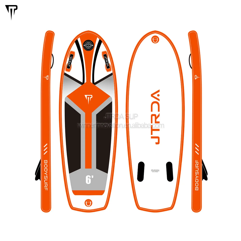 

2024 6ft High Quality Two Bare Feet Body Boards Inflatable Board Surboard Adult Kids Drop Stitch Inflatable Bodyboard