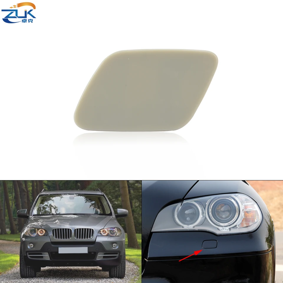 ZUK For BMW E70 X5 E71 X6 HGYBRID 2006 2007 2008 2009-2013  Front Bumper Headlight Washer Nozzle Cover Headlamp Washer Cap