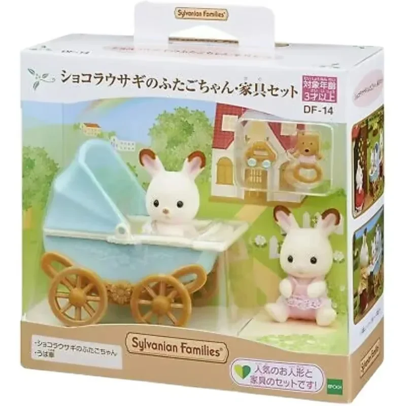 Genuine Goods Japanese Senbel Family Play House Toy Doll Animal Doll Fans Baby Carriage Twin Rabbit