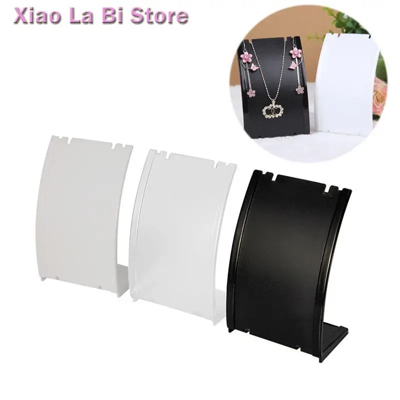 

XXFD Pendant Necklace Chain Earring Bust Neck Plastic Display Stand Holder Showcase