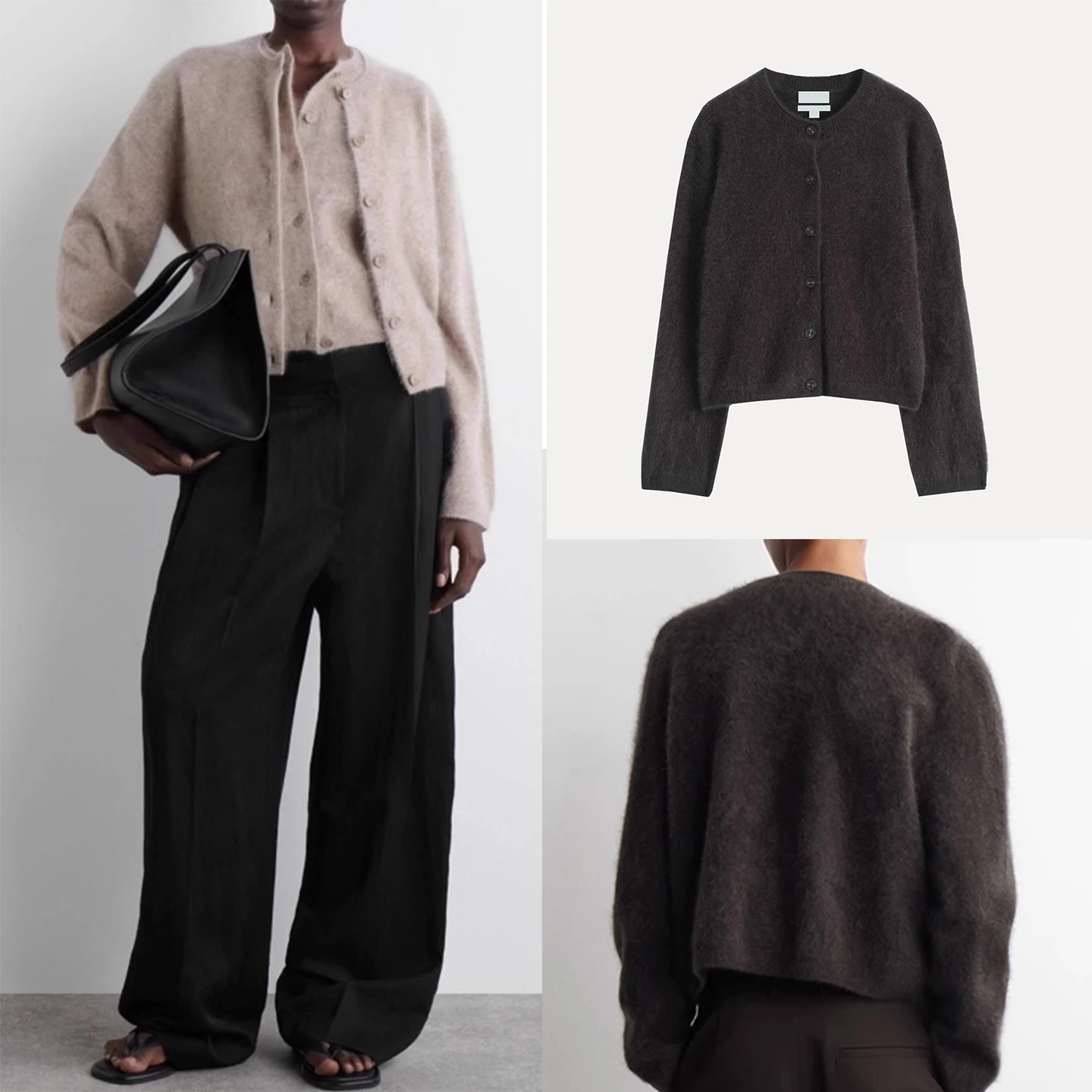 

Casual Knitted Camere Fce Women's Sle Open Cardigan Autumn 2025 New Arrival Button Sle Long Sve round Ne Warmth