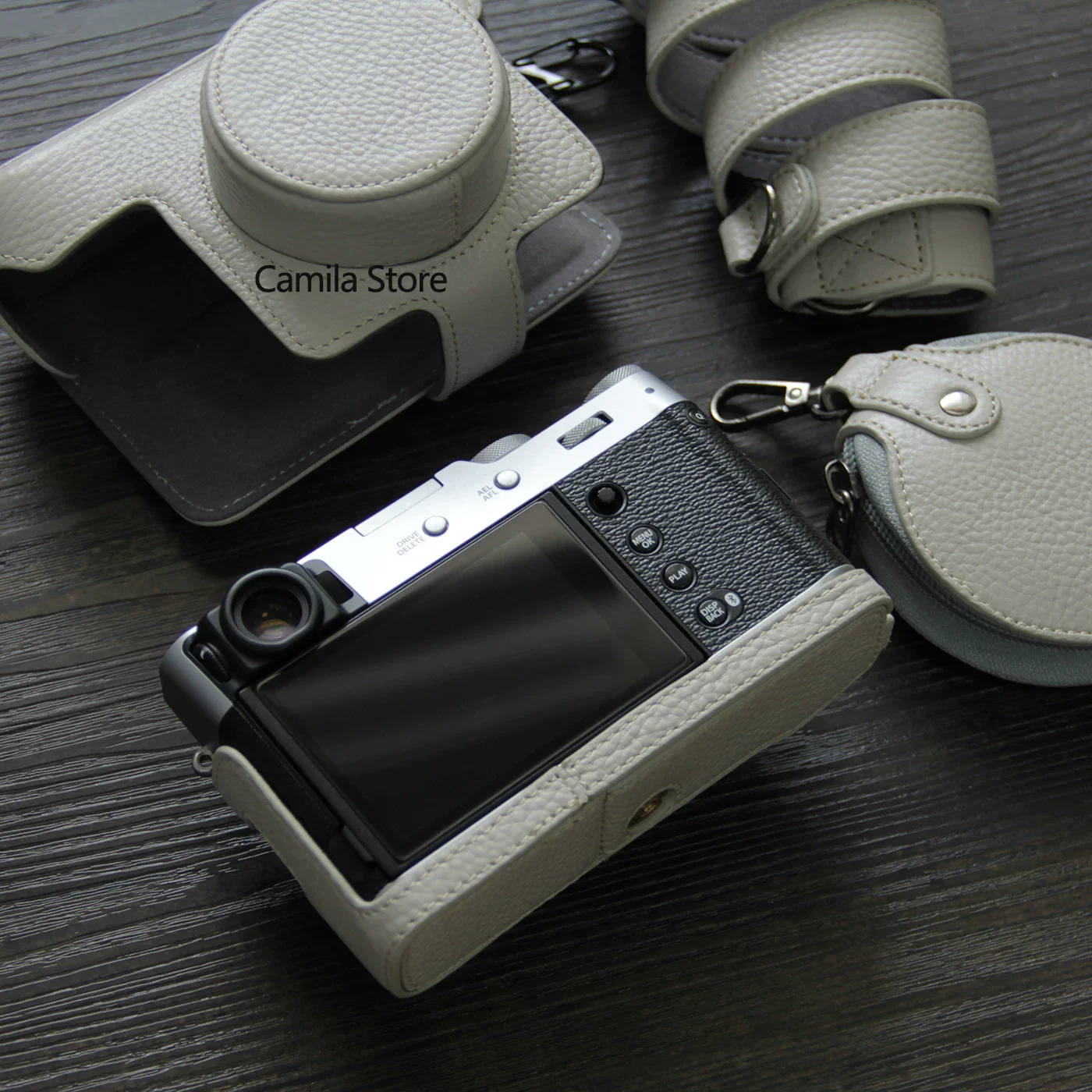 luxury Full Body Precise Fit Genuine PU leather cowhide Camera case Bag box Cover for Fujifilm x100V X-100VI X100F Camera